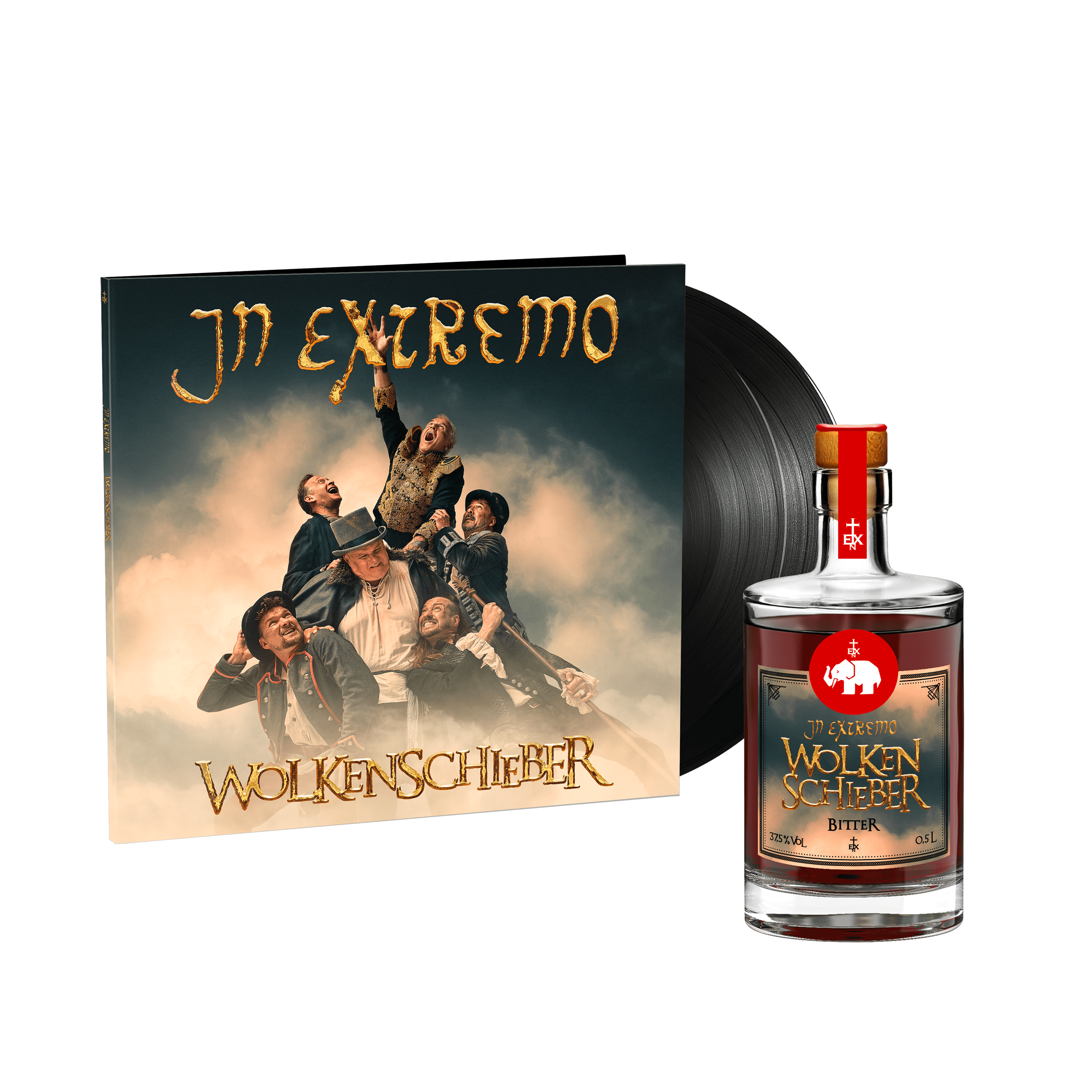 In Extremo Wolkenschieber 2LP schwarz (12 Tracks) + Wolkenschieber-Bitter 365608
